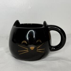 Chasing Lola Meow Black Cat Mug Whiskers 3D Ears 20oz Halloween Cozy Gift